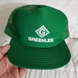 VINTAGE TRUCKER HAT NEW GREENLEE HAND TOOLS MADE IN USA 1980S